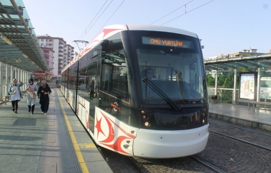 Samsun OMÜ Raylı Sistem Hattı seferleri başladı!