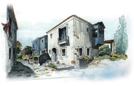 Mimarin Köyce Alaçatı görselleri!