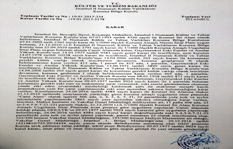 İşte Taksim Camii nin onay belgesi! Böyle olacak!