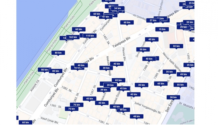 Alsancak ta kiralık ev bedelleri 162 bin TL ye kadar yükseldi!