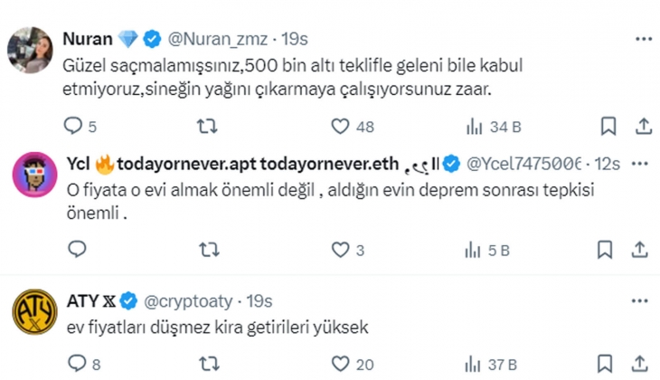 Analistten konutta yüzde 30-40 düşük fiyat teklif edin önerisi geldi: Sosyal medyada yorum yağdı!