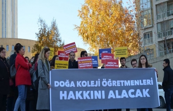 Doğa Koleji'nde öğretmenler iş bıraktı!