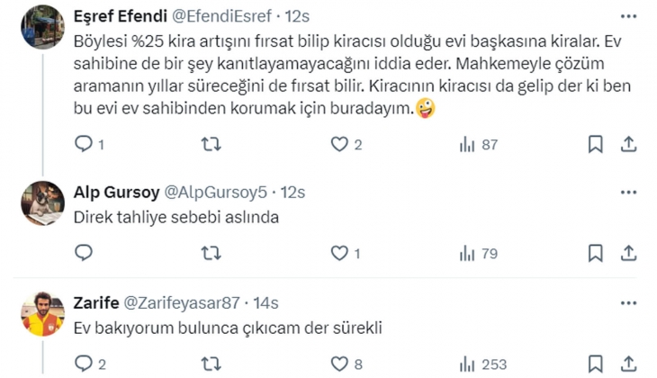 Sosyal medyada Gaspçı kiracı krizi: Ev sahipleri gaspçı kiracıların ortak özelliklerini yazdı! 