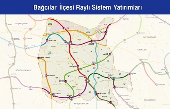 İstanbul raylı sistem haritası 2019!