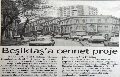 1996 yılında Akaretler Sıra Evler Projesi yle sıra evler kurtulacakmış!