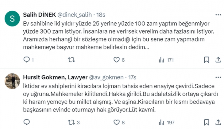 Avukattan kira zammı çıkışı: 2 senedir ev sahiplerinin evlerine çöküldü, memur gibi 2 defa değil yılda bir zam alıyorlar