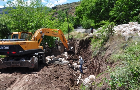 Tunceli Yeni Mahalle'ye istinat duvarı!