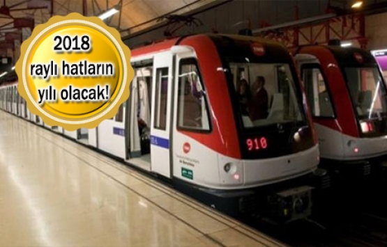 Bu yıl tamamlanacak olan raylı sistem projeleri!