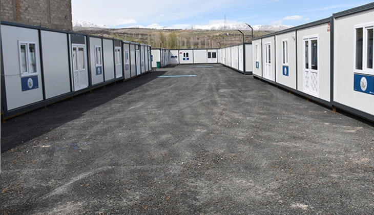 Doğanşehir deki esnaf konteyner çarşının kurulumunda sona gelindi!