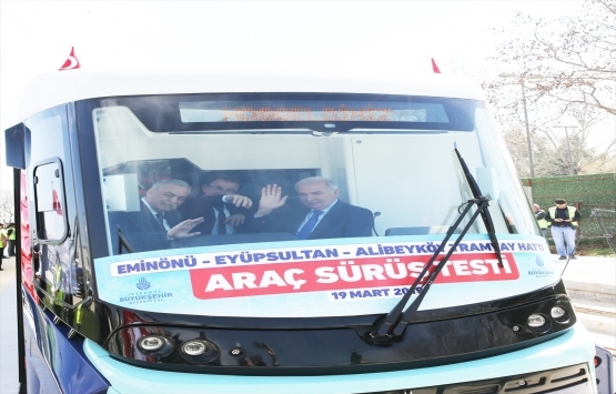 Eminönü-Alibeyköy Tramvay Hattı nın test sürüşleri başladı!