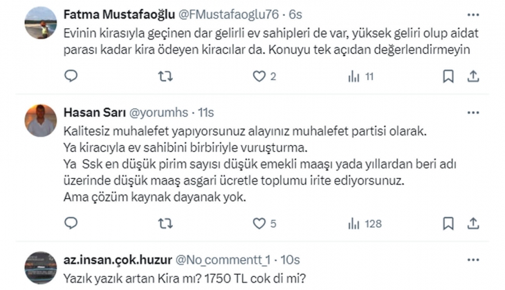 Artan kira sorununa çözüm için Meclis te araştırma komisyonu kurulması önerisi reddedildi!