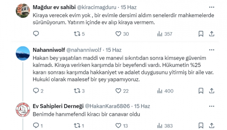 Mağdur ev sahipleri: Evim kiralık değildir!