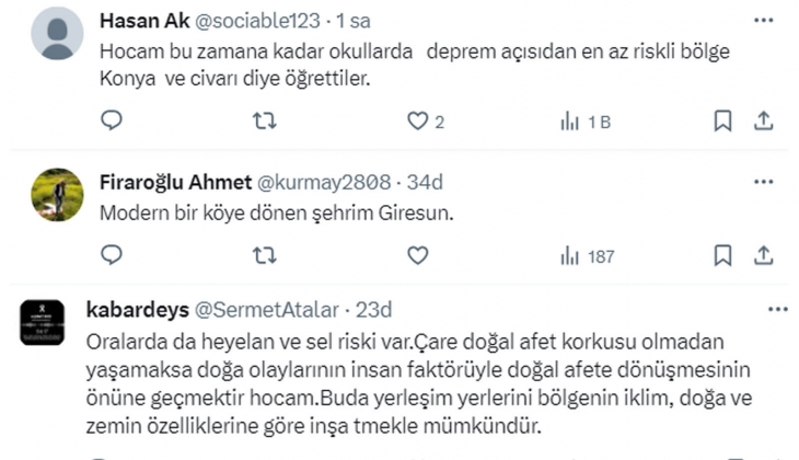 Deprem korkusu yaşamak istemeyenler bu illere taşınsın! Deprem uzmanı Ercan, deprem riski az olan 9 ili açıkladı!