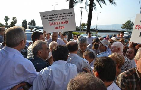 Balçova'da arsa mağdurları eylem yaptı!