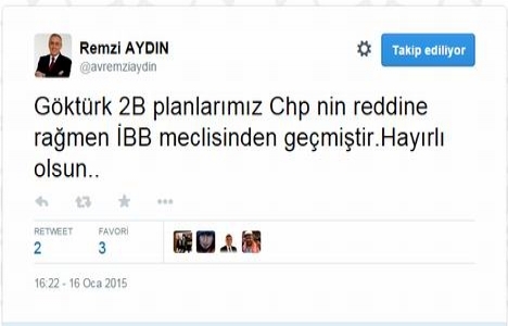 Eyüp Göktürk 2B planları İBB Meclisi nden geçti!