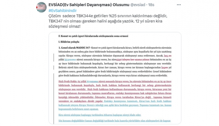 Her ev sahibi zengin değil: Kirada TEFE-TÜFE formülüne dönülmeli!