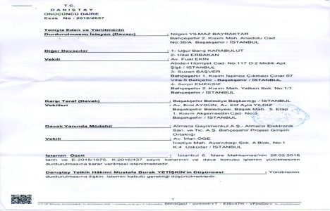 Bahçeşehir Göleti için 2. yürütmeyi durdurma kararı!
