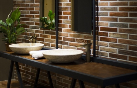 Yurtbay Seramik Brick Stone yaşam alanlarına derinlik ekliyor!