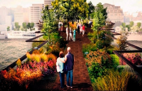 Londra'nın yeni yeşil köprüsü 2018'de tamamlanacak!