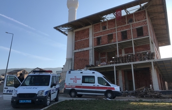 Bursa'da cami inşaatından düşen işçi öldü!