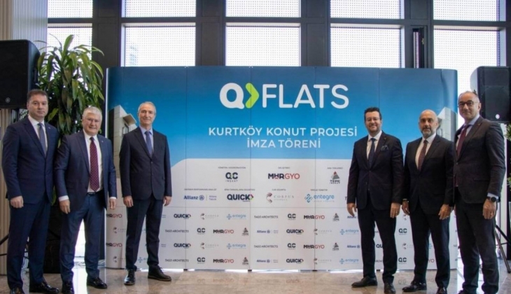 Kurtköy e 347 yeni konut geliyor! Sigorta destekli güvenli konut projesi QFlats görücüye çıktı!