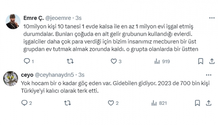 Kontrolsüz göç, konutta arz ve talep dengesini bozar; kira ve konut satış fiyatlarını yükseltir! 