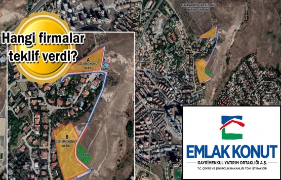 Emlak Konut GYO Ankara Çayyolu 2. Etap ihalesine 8 firmadan teklif!
