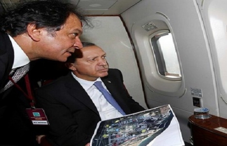 Cumhurbaşkanı Erdoğan dev projelerin inşaatını havadan inceledi!