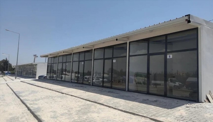 Hatay da 96 prefabrik iş yeri esnafa teslim edildi!