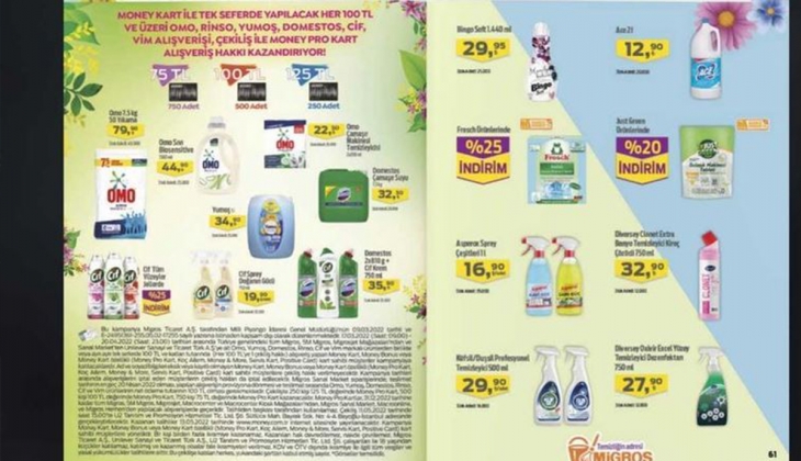 Migros ta yüzde 50 indirim başladı! Sıvı yağ, tuvalet kağıdı, tavuk, peynir... İşte Migros 10 Nisan 2022 kataloğu…