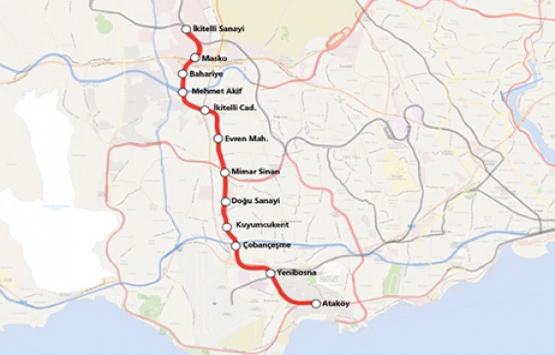 İkitelli-Ataköy Metro Hattı Revizesi imar planı askıya çıktı!