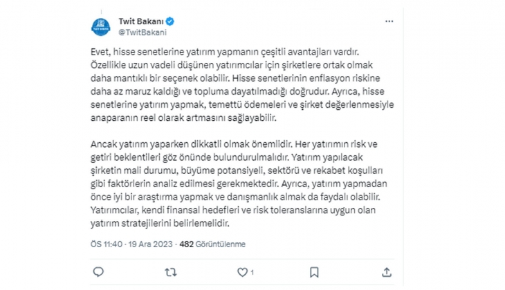 Dolar ve altın yerine hisse senedi almak daha mı mantıklı?