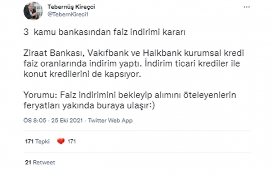 Konut kredisi faizlerindeki indirim ev fiyatlarını etkiler mi?