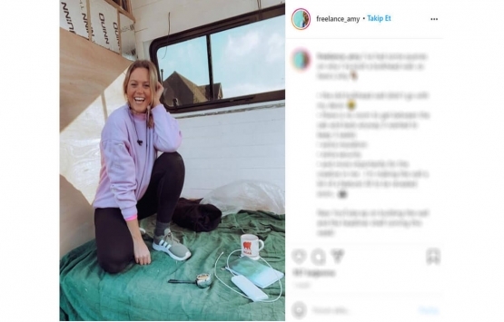 Kirasını ödeyemeyince minibüsten ev yaptı!