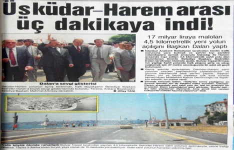 1988 yılında Üsküdar-Harem arası üç dakikaya inmiş!