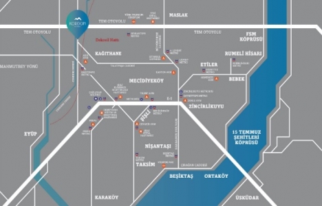 Kordon İstanbul da yüzde 5 peşin, ilk ödeme 2019 da!