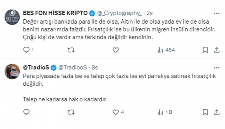 Faiz düşünce ev fiyatlarını artıran mı fırsatçı, faiz düşünce evi düşük rakamla almak isteyen mi?
