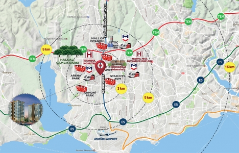 Mayra TEM Expres Residence ta 580 bin TL ye 2+1!