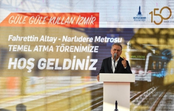 Fahrettin Altay-Narlıdere Metro Hattı'nın temeli atıldı!
