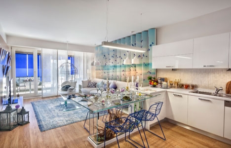 İncek Blue nun örnek dairesi hazır! 40 eve özel ödeme planı!