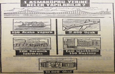 1963 yılında Boğaziçi Köprüsü yerine neler yapılabilirmiş!