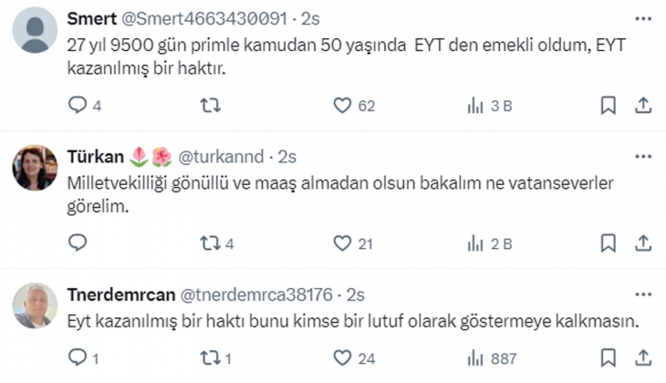 Milletvekili ve emekli olanlar 275 bin TL maaş alıyor: Vekil maaşları düşürülsün, milletvekili emekliliği iptal edilsin!