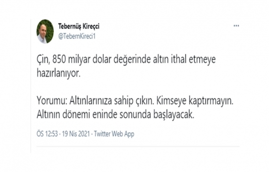 Çin den 850 milyar dolar değerinde altın ithal etme hazırlığı!