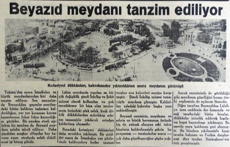 1941 yılında Beyazıt Meydanı tanzim ediliyor!