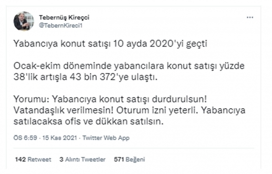Yabancıya konut satışı yıl sonunda zirve yapacak!