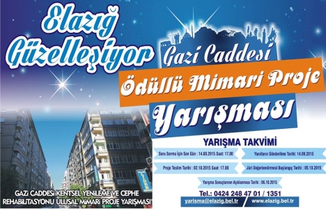 Gazi Caddesi mimari proje yarışması 14 Ağustos'ta!