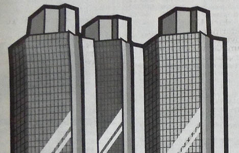 1996 yılında İş Bankası Levent'te 3 gökdelen yaptıracakmış!