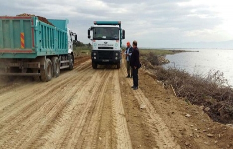 Manisa Gölmarmara'nın yolları genişletildi!