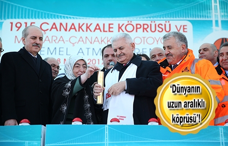 1915 Çanakkale Köprüsü'nün temeli atıldı!