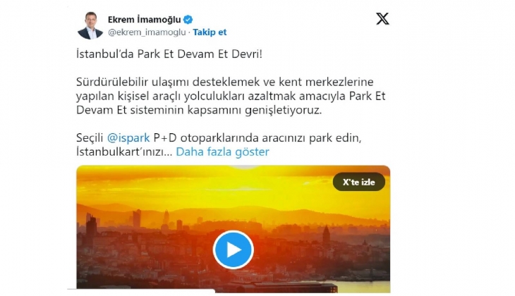 İmamoğlu açıkladı! İstanbulkart ı olanlara otoparklarda indirim!